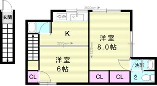 ＭＯＴＯＩＫＥコーポの物件間取画像